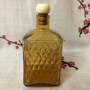 Vintage amber decanter